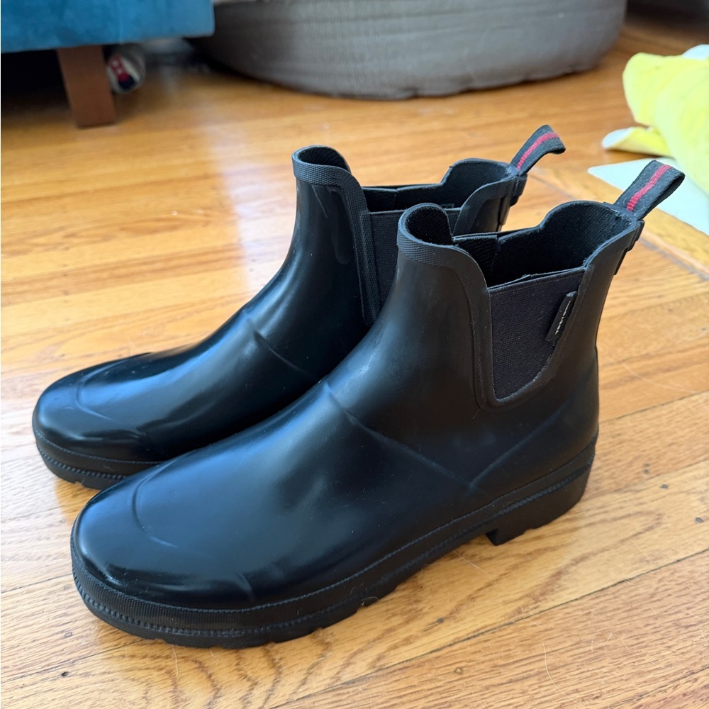 Tretorn Black Women's Chelsea Rain Boots